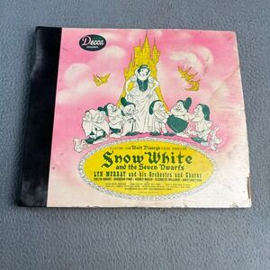 Vintage 1944 Snow White Seven Dwarfs Decca Records 78 RPM Album Set A-368 Disney